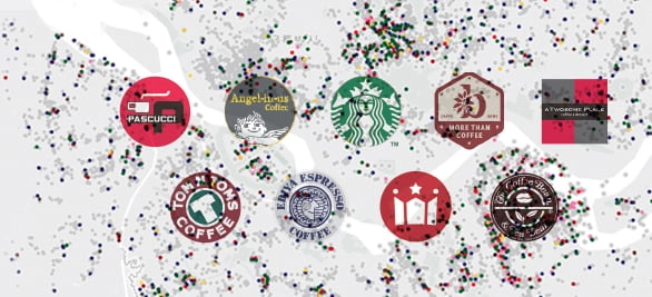 The many types of cafes densely clustered across Seoul
